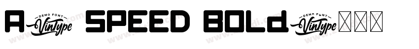 A4 SPEED Bold字体转换
